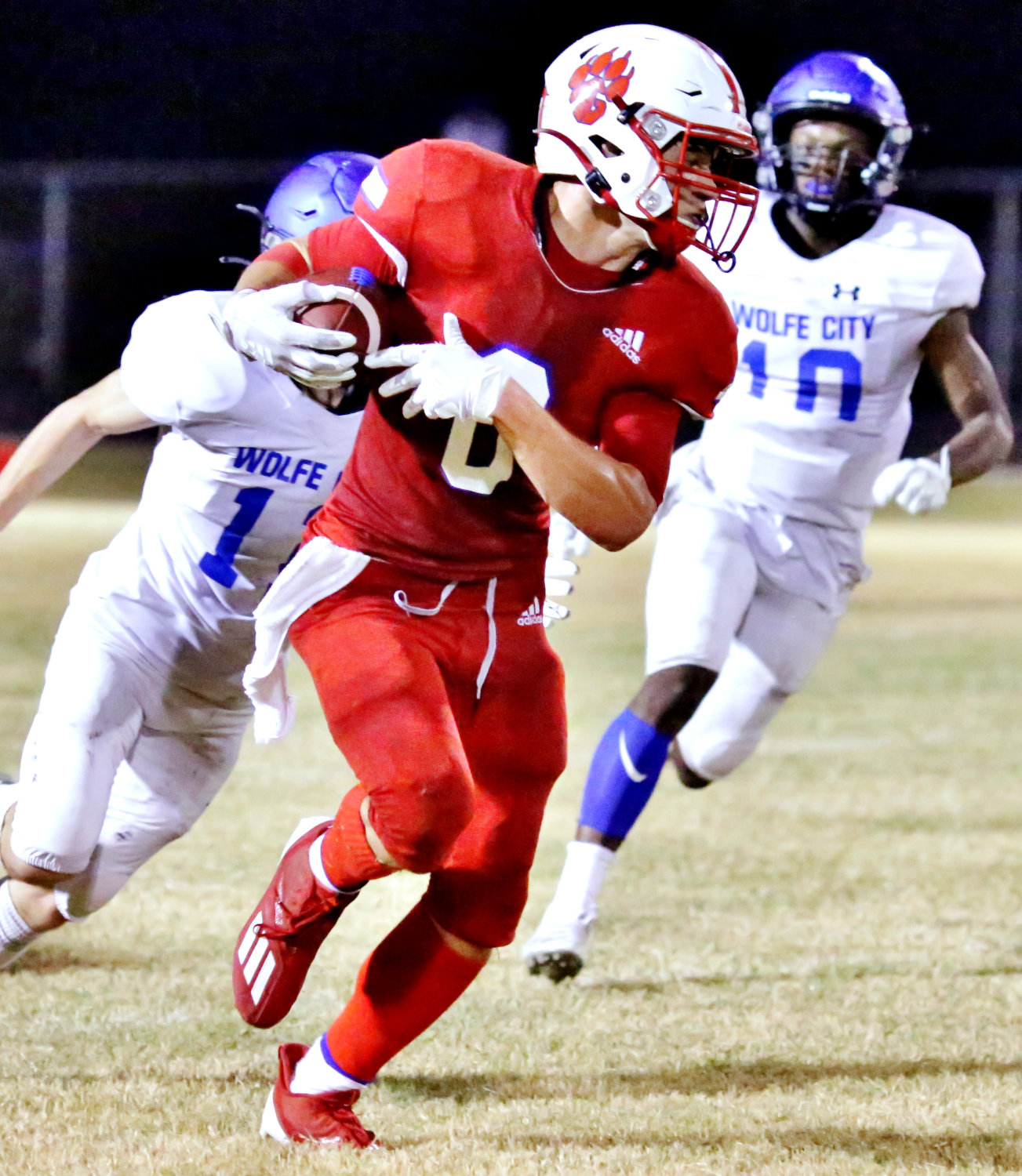 Panther Jerry Skinner had a stand-out game offensively against Wolfe City as well as from his defensive end position.